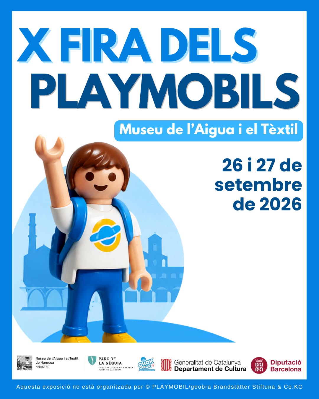 Agenda: La 10ª Fira de Playmobil llega a Manresa este fin de semana - Septiembre 2026