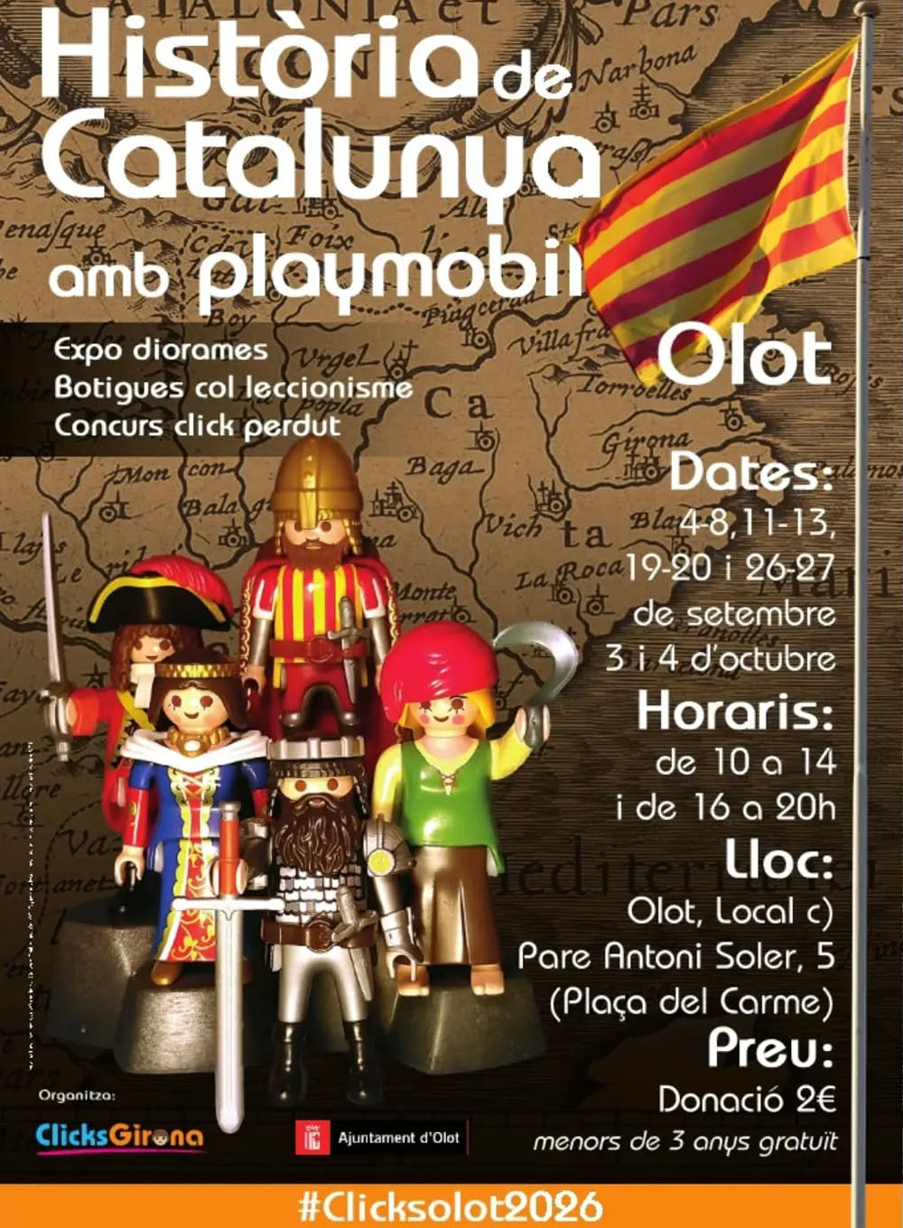 Exposición Playmobil en Olot: Historia de Catalunya
